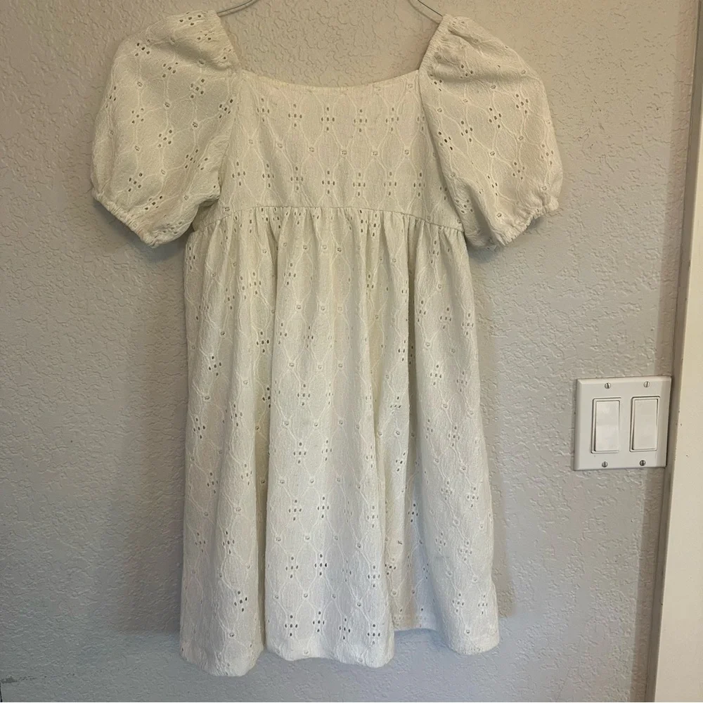 Mayoral Girls White Knit Dress‎ Size 8